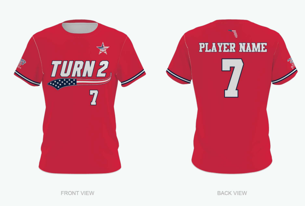 Turn 2 Patriotic Performance Jersey – Red