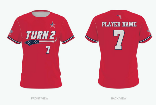 Turn 2 Patriotic Performance Jersey – Red